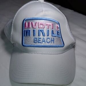 White and Blue Myrtle Beach Cap